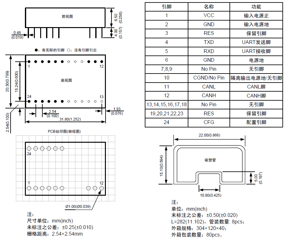 CAN转串口隔离模块(图2) CAN转串口隔离模块(图2)